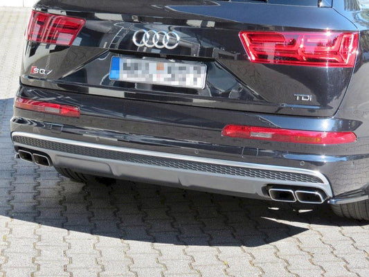AUDI Q7 S LINE / SQ7 MK2 2016-2020 - MAXTON REAR BUMPER SPLITTERS - GLOSS BLACK - RisperStyling