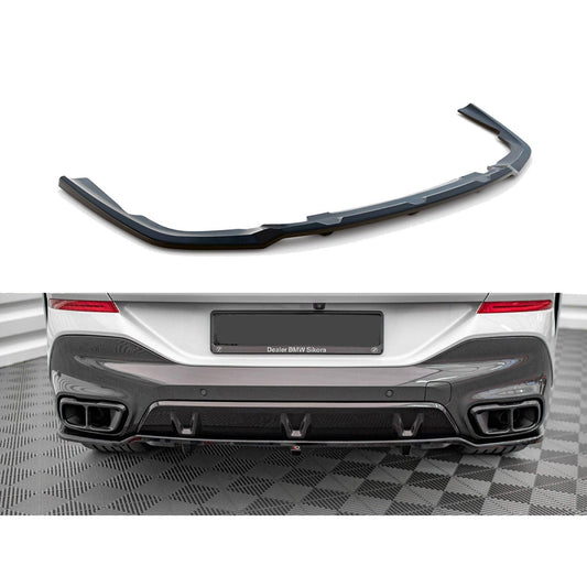 BMW X6 G06 2019+ MAXTON REAR BUMPER SPLITTER IN GLOSS BLACK - RisperStyling
