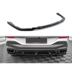 BMW X6 G06 2019+ MAXTON REAR BUMPER SPLITTER IN GLOSS BLACK - RisperStyling