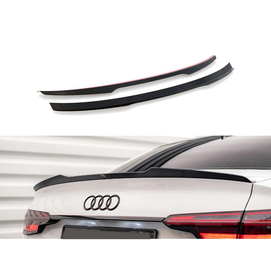 AUDI A4 B9 FACELIFT 2019+ - MAXTON REAR SPOILER CAP GLOSS BLACK - RisperStyling