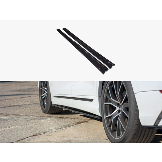 AUDI Q8 2018 ON – MAXTON SIDE SKIRT SPLITTERS – GLOSS BLACK - RisperStyling