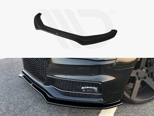 AUDI S4 / A4 S-LINE B8 / B8 FACELIFT (2011-2015) MAXTON FRONT SPLITTER V.2 - RisperStyling