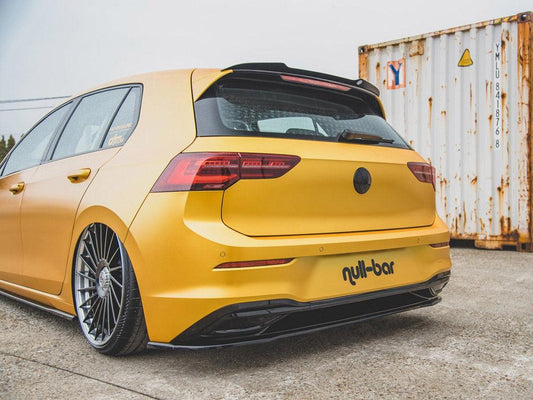 VOLKSWAGEN GOLF MK8 2020+ - MAXTON CENTRAL REAR SPLITTER - GLOSS BLACK - RisperStyling