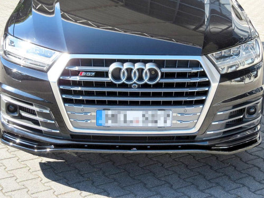 AUDI Q7 S LINE / SQ7 MK2 2016-2020 - MAXTON FRONT SPLITTER - GLOSS BLACK - RisperStyling