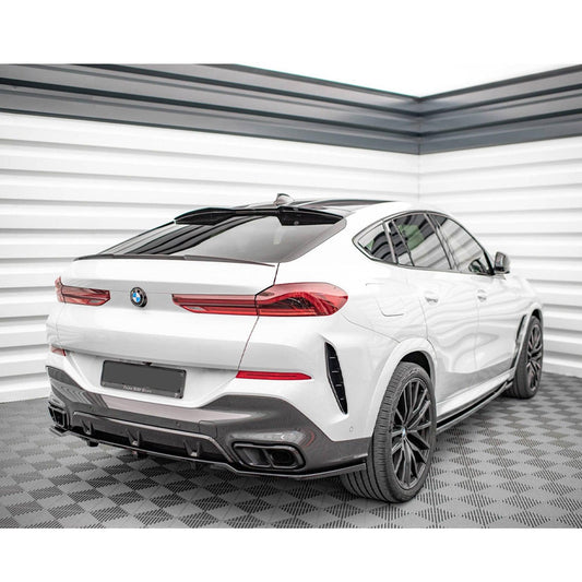 BMW X6 G06 2019+ - MAXTON REAR SPOILER CAP IN GLOSS BLACK - RisperStyling