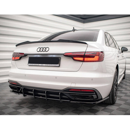 AUDI A4 B9 FACELIFT 2019+ - MAXTON REAR SPOILER CAP GLOSS BLACK - RisperStyling