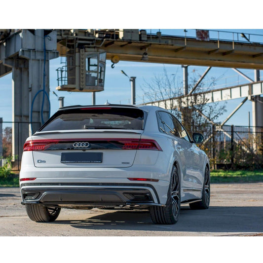 AUDI Q8 2018 ON – MAXTON REAR LOWER BUMPER SIDE SPLITTERS – GLOSS BLACK - RisperStyling