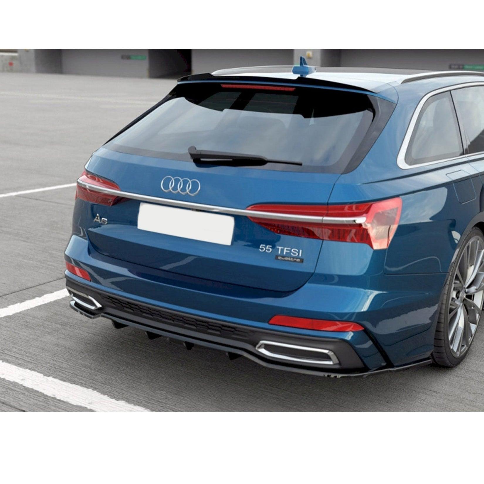 AUDI A6 S-LINE AVANT 2019+ - MAXTON REAR DIFFUSER - GLOSS BLACK - RisperStyling