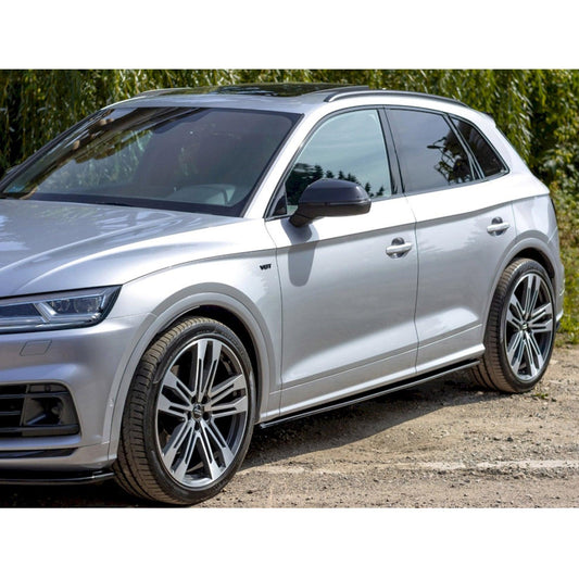 AUDI SQ5/Q5 S-LINE MK2 2017+ - MAXTON SIDE SKIRT DIFFUSERS - GLOSS BLACK - RisperStyling