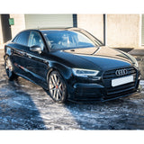 Audi A3 S - Line/S3 8V Facelift 2016 - 2020 Risper Gloss Black Front Splitter Lip