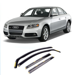 AUDI A4 B8 2009-2016 STX INTERNAL WIND DEFLECTORS - DARK SMOKE - 4PC - RisperStyling