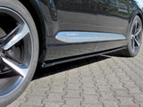 AUDI Q7 S LINE / SQ7 MK2 2016 - 2020 - MAXTON SIDE SKIRT SPLITTERS - GLOSS BLACK