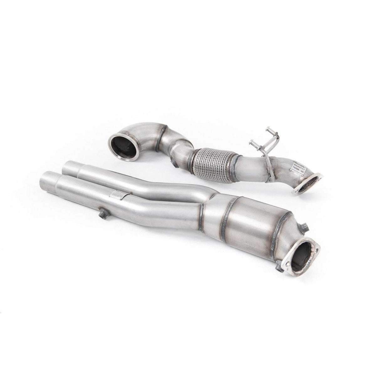 AUDI RS3 8Y 2021+ - LARGE BORE DOWN PIPE WITH HI-FLOW SPORTS CAT MILLTEK SPORT - RisperStyling