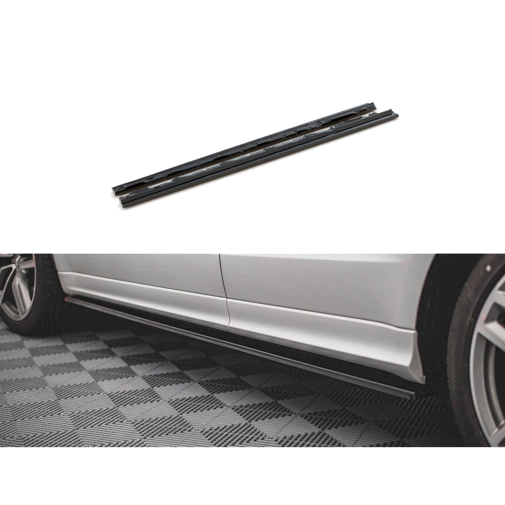 AUDI SQ5 MK1 (8R) 2012 - 2017 - MAXTON SIDE SKIRT SPLITTERS - GLOSS BLACK