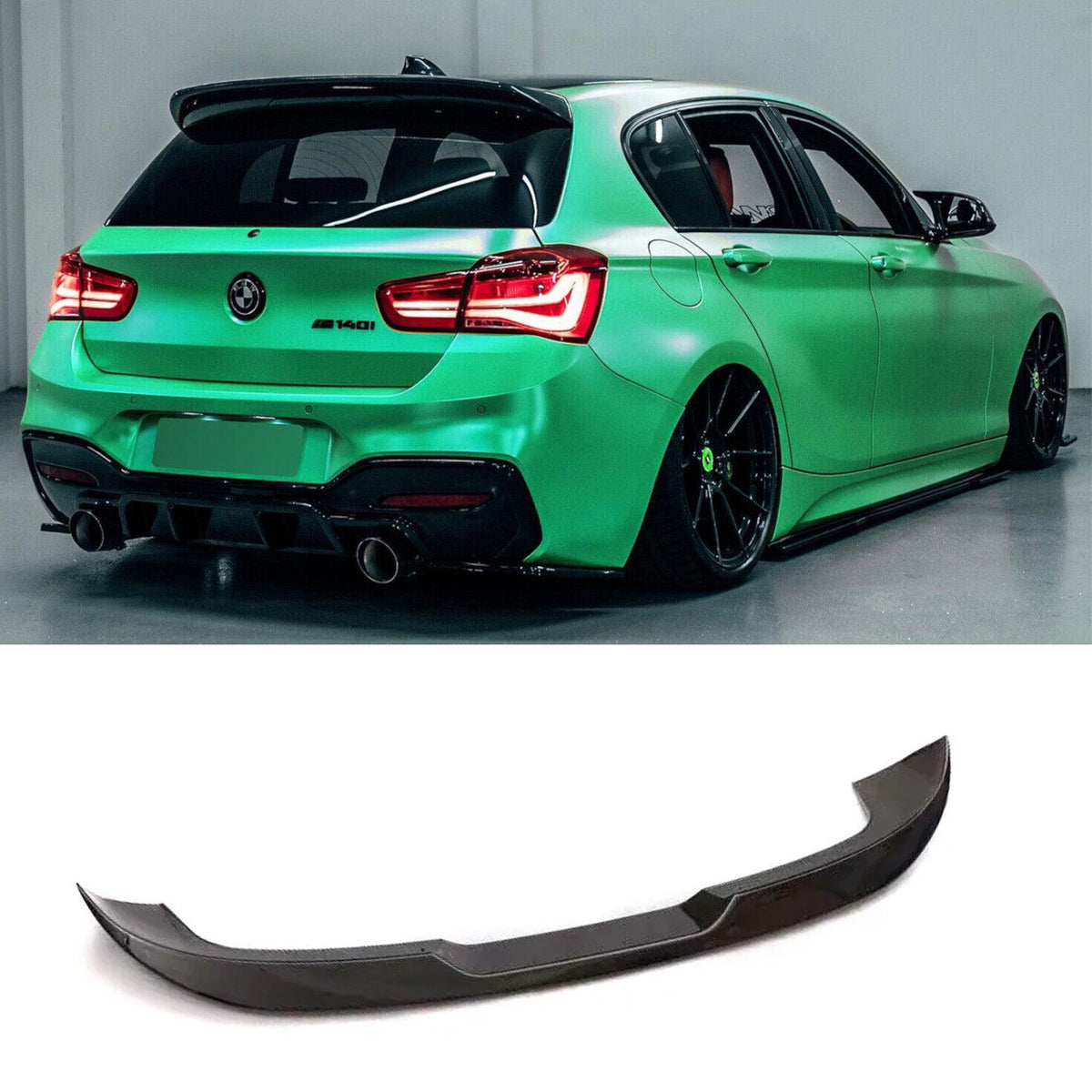 BMW F20 F21 1 Series M Performance Style Gloss Black Roof Spoiler 11-1 –  Carbon Factory