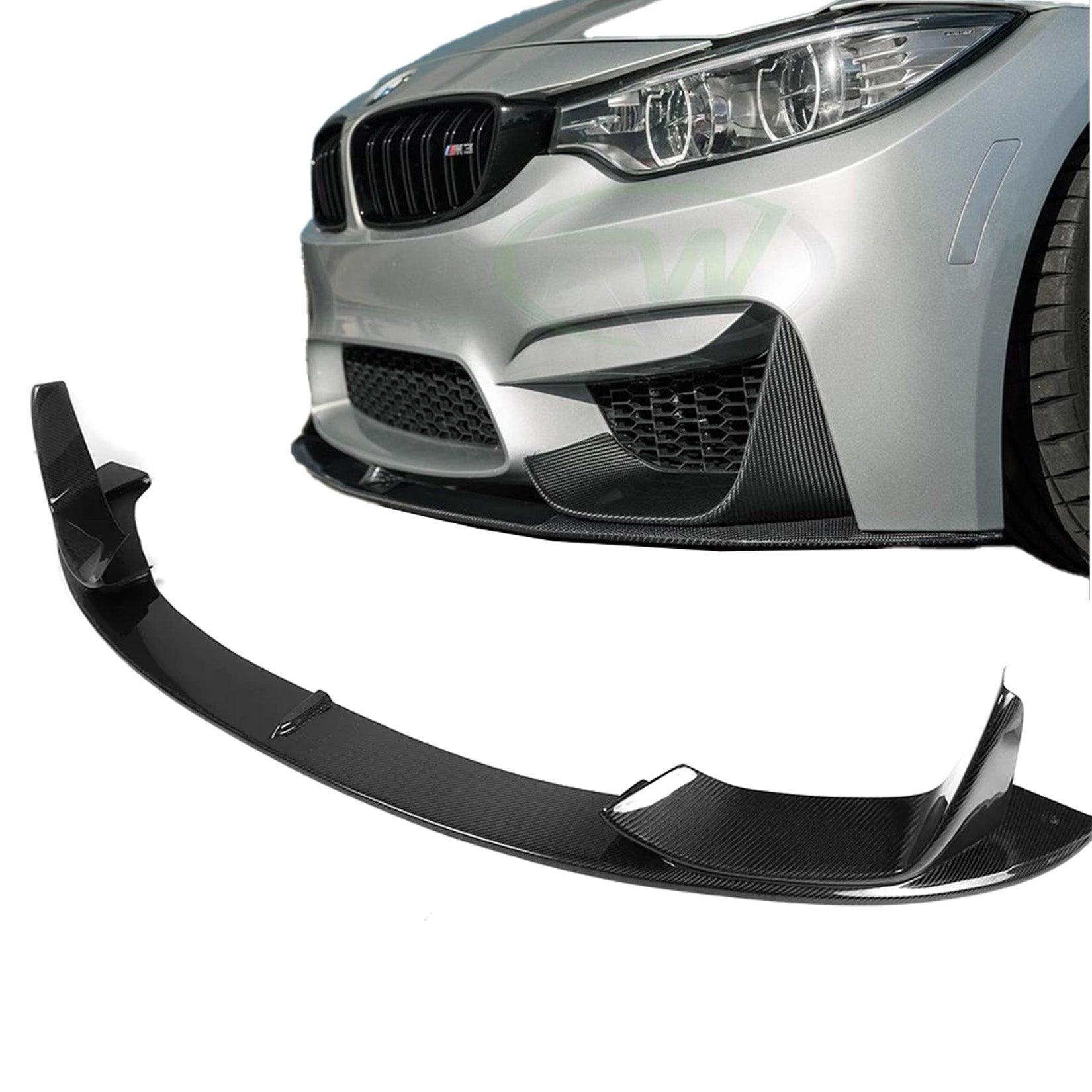BMW 3 / 4 SERIES F80/F82 M3 M4 - FRONT SPLITTER - IN CARBON LOOK - RisperStyling