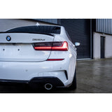 BMW 3 Series G20 G28 2018+ Gloss Black Rear Spats Extensions for M Sport Bumper