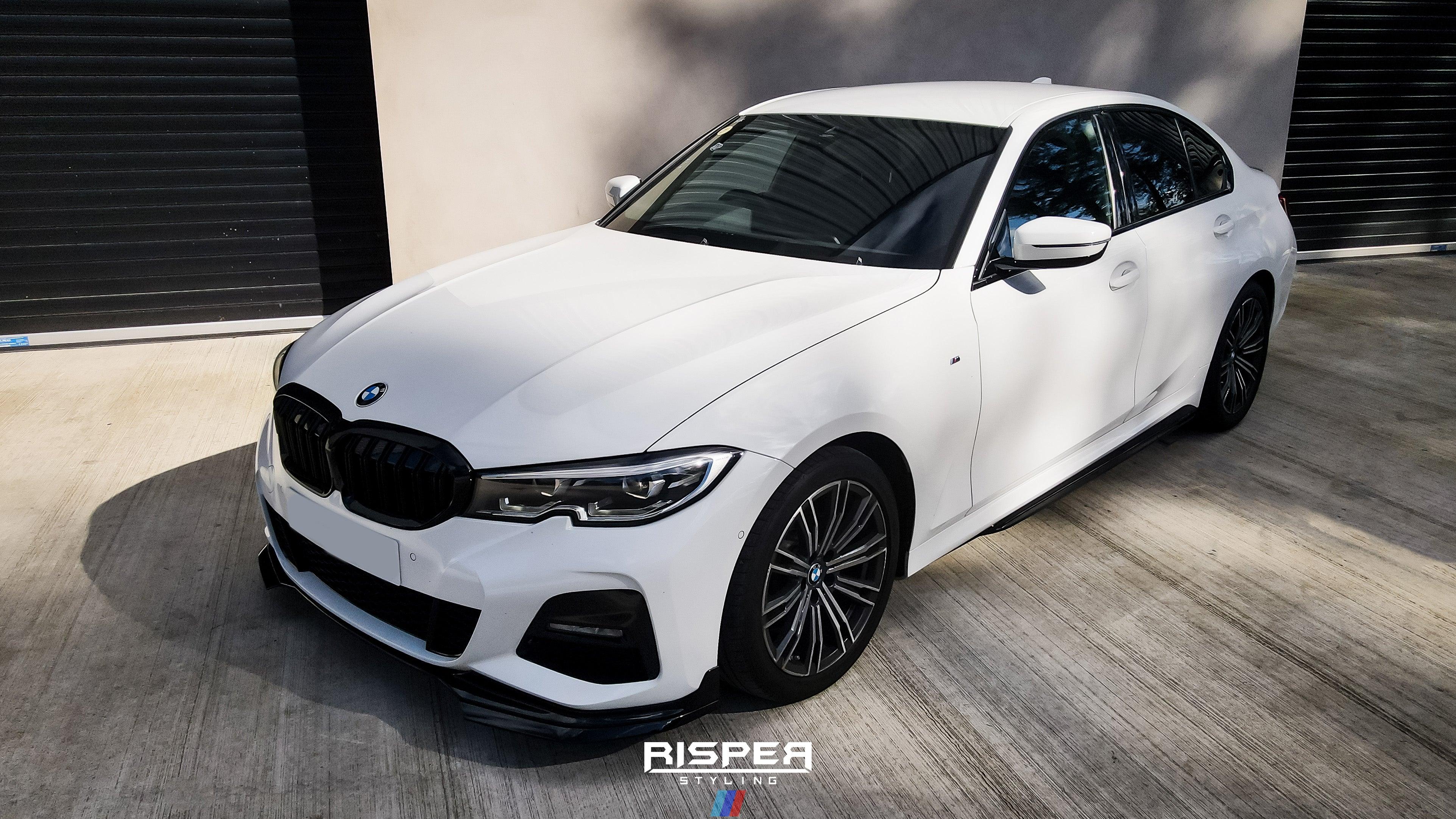BMW 3 SERIES G20/G21 2018-2021 (pre-lci) FRONT SPLITTER LIP GLOSS BLACK - RisperStyling