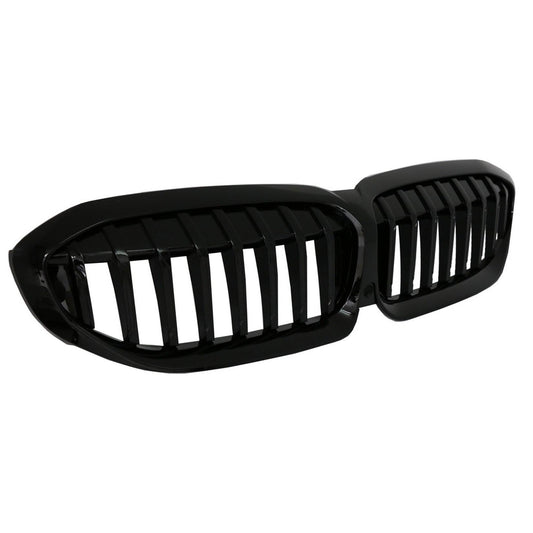 BMW 3 Series G20/G21 2018 - 2021 (Pre - LCI) Gloss Black Solid Slat Front Grill