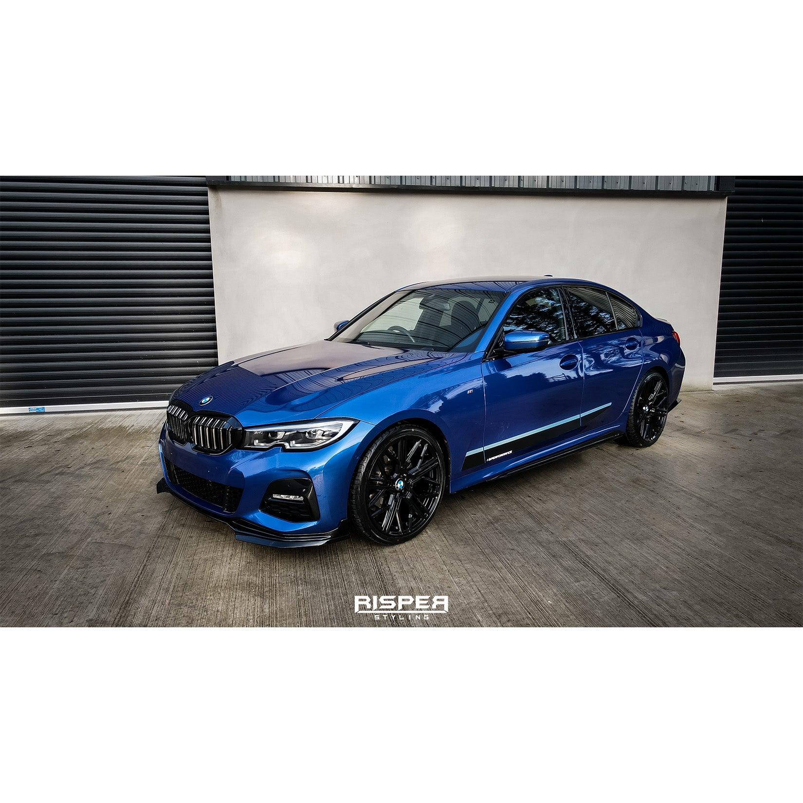 BMW 3 Series G20/G21 2018+ M Performance Side Door Stickers Gloss Black - RisperStyling