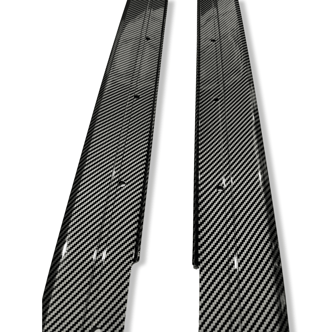 BMW 3 Series Side Skirt Splitters - F30/F35 Gloss Carbon Matte - RisperStyling