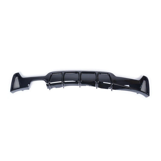 BMW 4 Series M Sport F32 F36 - Gloss Black Rear Diffuser Single Side Dual Tip