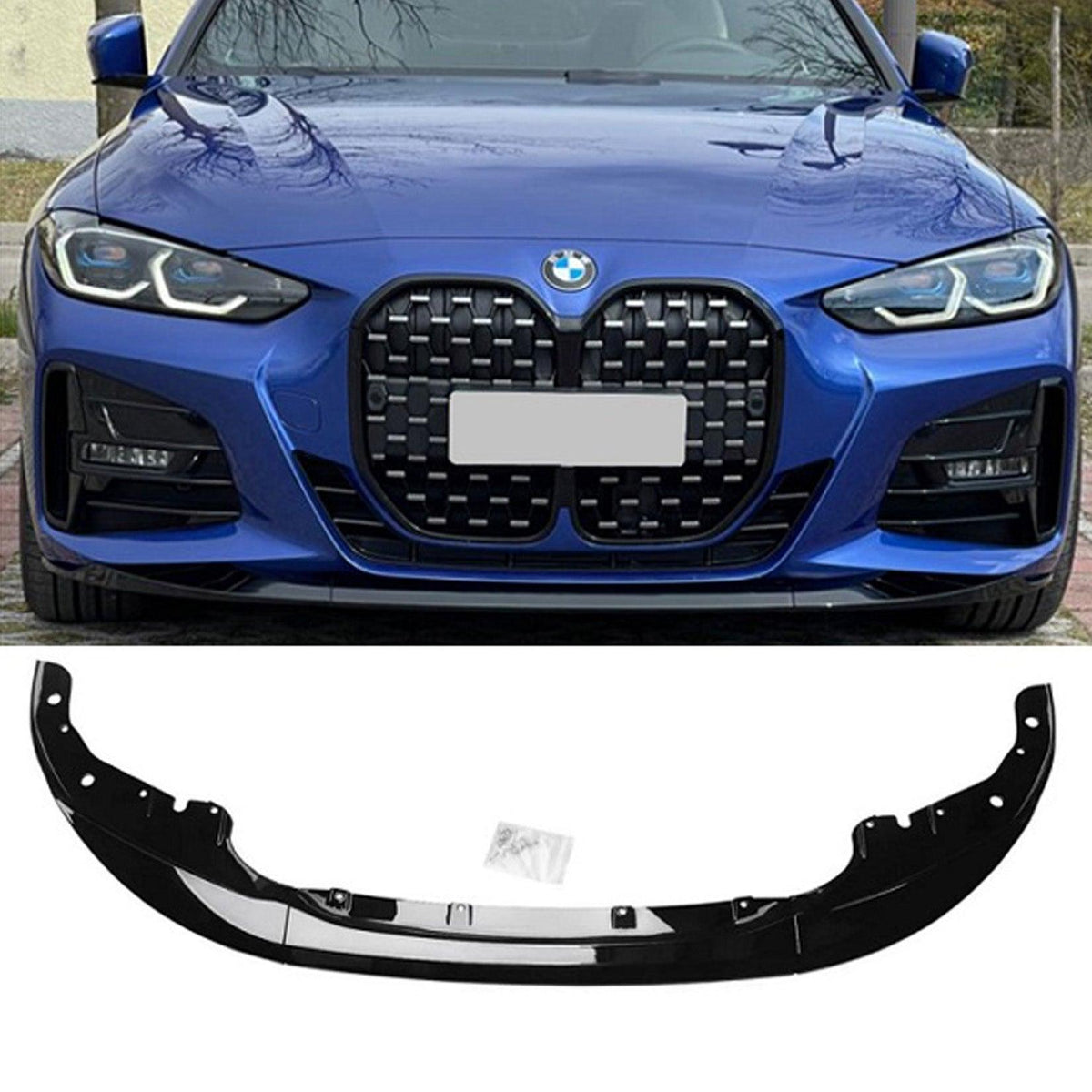 BMW 4 Series M Sport G22 G23 2020+ Front Splitter in Carbon Look