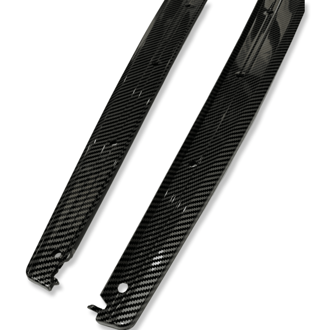 BMW 4 Series Side Skirt Splitters - F32/F36 Gloss Carbon Matte - RisperStyling