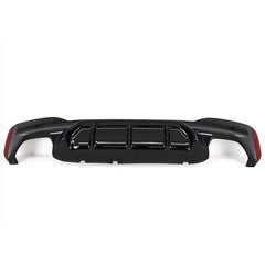 BMW 5 SERIES G30 / G31 (pre LCI 2017-2020) - M5 LOOK REAR DIFFUSER - QUAD EXIT - GLOSS BLACK - RisperStyling