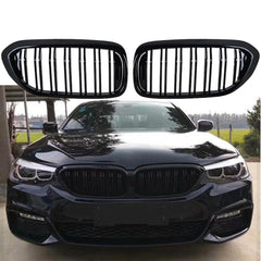 BMW 5 SERIES G30/G31 2017 - 2020 M5 LOOK DUAL SLAT UPGRADE FRONT GRILL IN GLOSS BLACK - RisperStyling