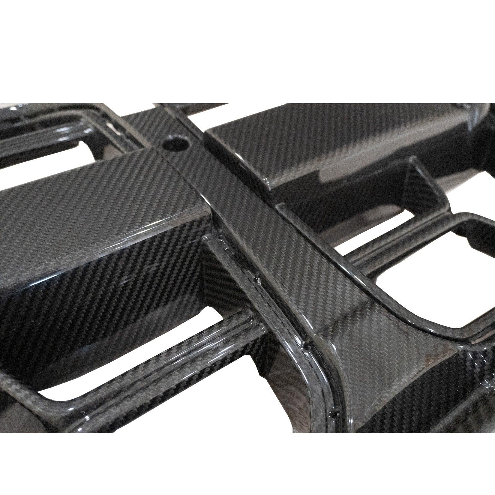 BMW G80 G81 M3 G82 G83 M4 CSL Dry Carbon Fiber Front Kidney Grill - With or Without ACC