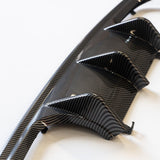 BMW M3 M4 Series F80 F82 V - Style Rear Diffuser in Carbon Look