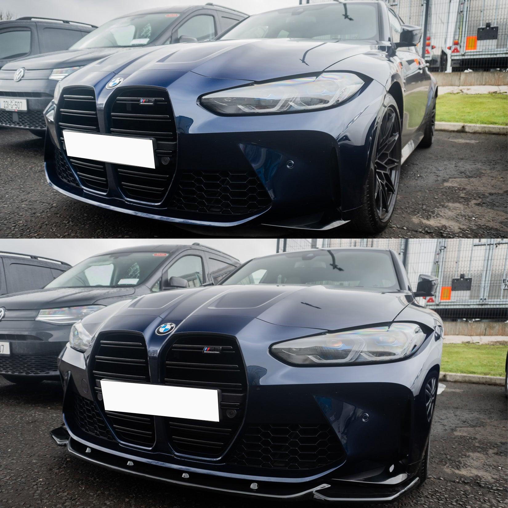 BMW M4 G82 M3 G80 2021+ - RISPER Front Splitter Lip in Gloss Black