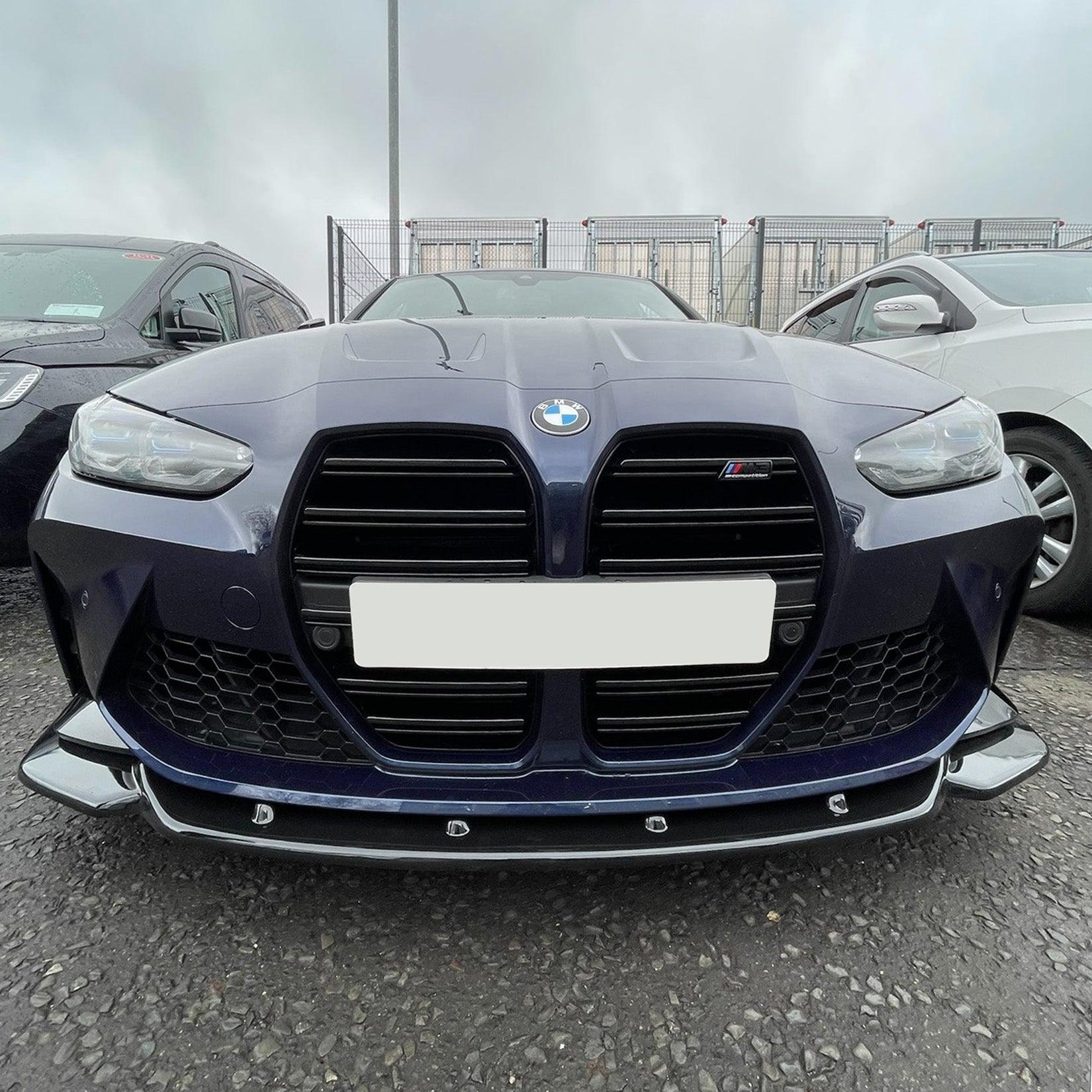 BMW M4 G82 M3 G80 2021+ - RISPER Front Splitter Lip in Gloss Black