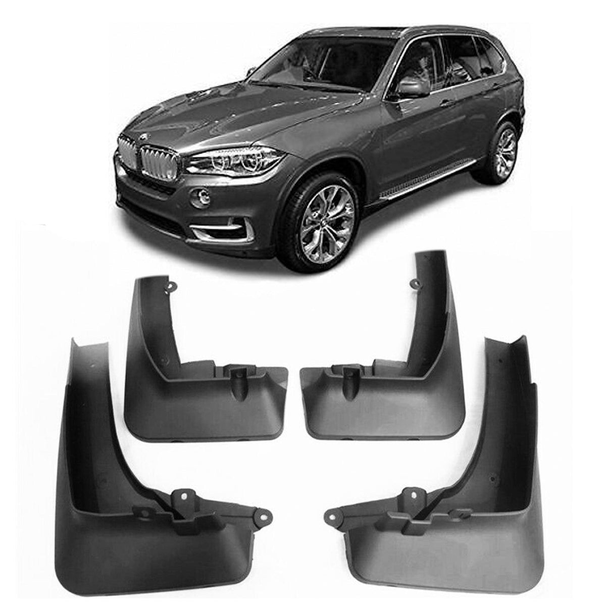 BMW X5 F15 2014-2018 OE STYLE MUD FLAP SET – FOR MODELS WITH SIDE STEPS - RisperStyling