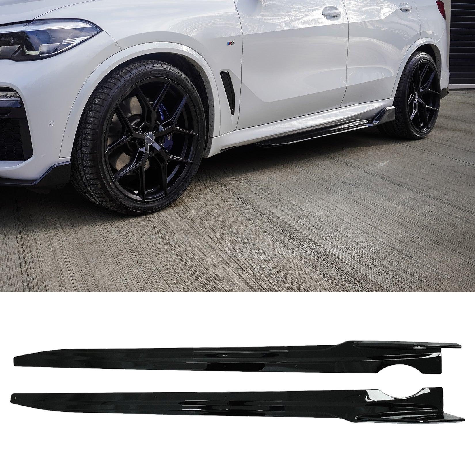 BMW X5 G05 2018+ - SIDE SKIRT SPLITTERS IN GLOSS BLACK - BLACK KNIGHT - RisperStyling