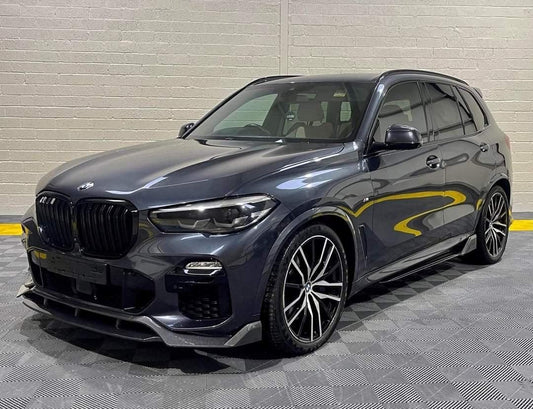 BMW X5 G05 M Sport 2018 - 2022 - Black Knight Front Splitter in Carbon Look