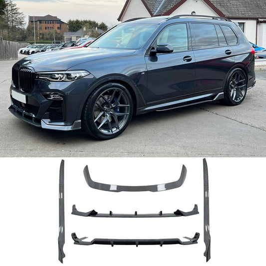 BMW X7 G07 M Sport (2018 - 2022 pre - LCI) Black Knight Aero Kit Carbon Look