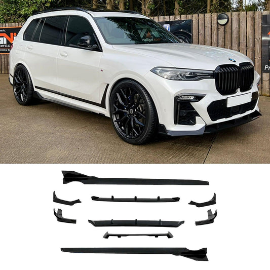 BMW X7 G07 M Sport (2018 - 2022 Pre - LCI) Black Knight Aero Kit in Gloss Black