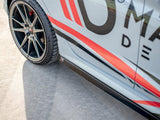 FORD FIESTA MK8 ST / ST LINE 2017+ - MAXTON SIDE SKIRT SPLITTERS - GLOSS BLACK