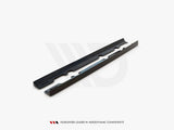 FORD FIESTA MK8 ST / ST LINE 2017+ - MAXTON SIDE SKIRT SPLITTERS - GLOSS BLACK