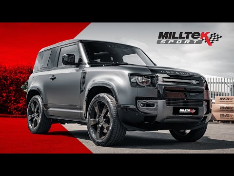 Land Rover Defender 110 5.0 V8 525PS - 'Black Stealth' Milltek Sport Non-Resonated OPF Back System - Valved