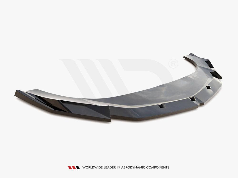 LAMBORGHINI URUS MK1 - MAXTON FRONT SPLITTER V1 - IN GLOSS BLACK