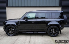 LAND ROVER DEFENDER 90 2020 ON GLOSS BLACK SIDE MOULDINGS 6pc - RisperStyling