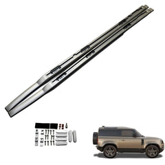 LAND ROVER DEFENDER 90 L663 2020 ON OE STYLE ROOF RAIL – PAIR – IN SILVER - RisperStyling