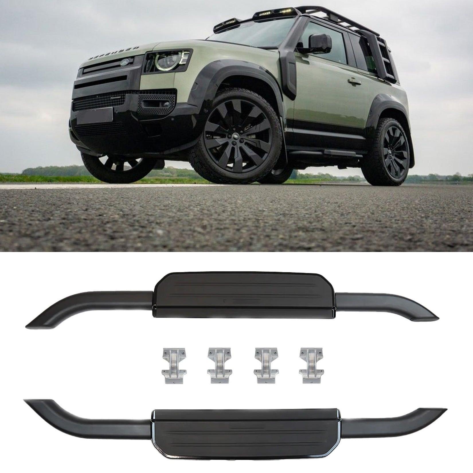 LAND ROVER DEFENDER 90 L663 2020 ON OE STYLE RUNNING BOARDS BLACK – PAIR - RisperStyling