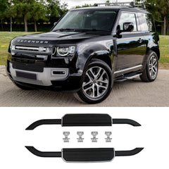 LAND ROVER DEFENDER 90 L663 2020 ON OE STYLE RUNNING BOARDS SILVER – PAIR - RisperStyling