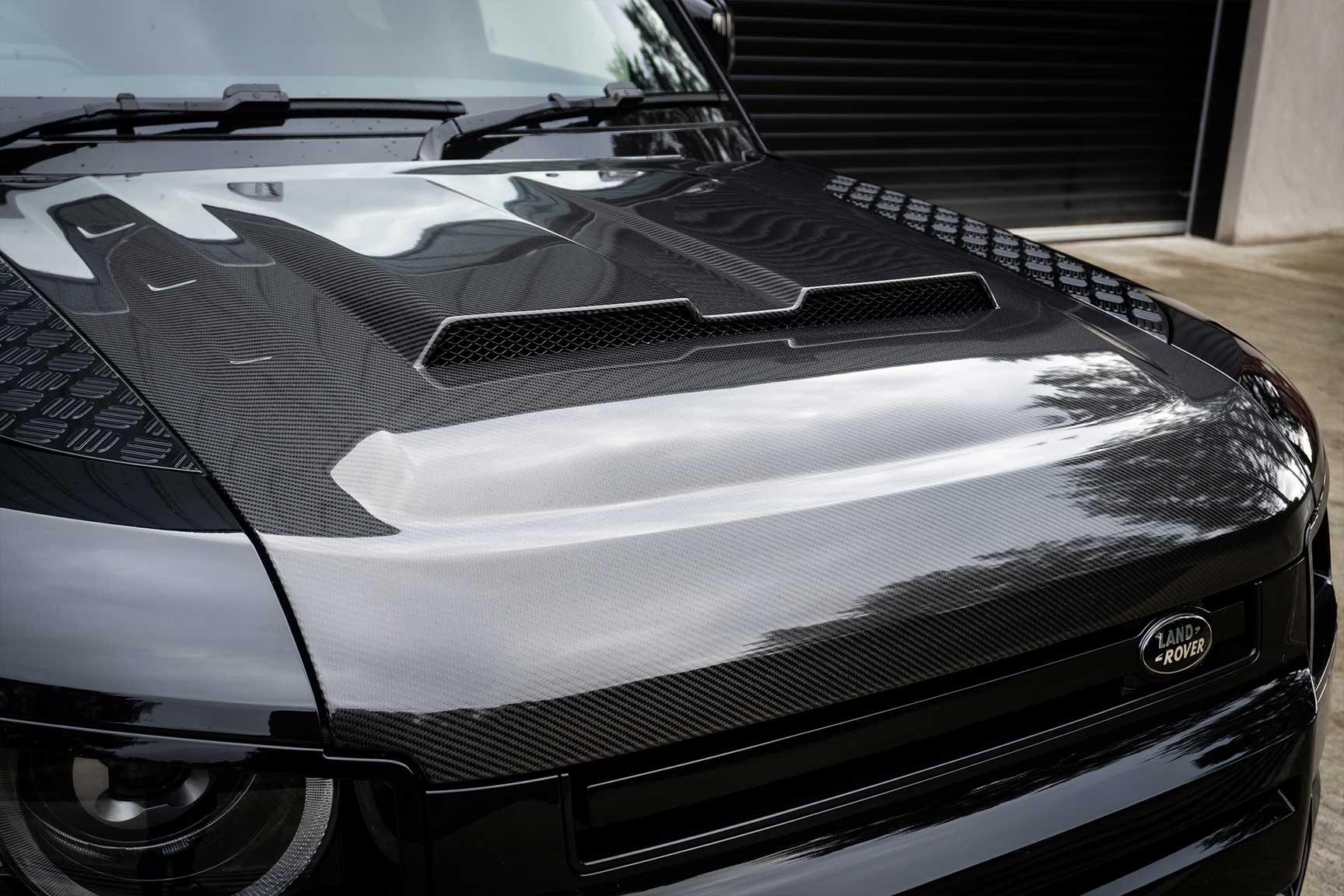 LAND ROVER DEFENDER L663 2020 ON REPLACEMENT BONNET - GENUINE CARBON FIBRE - RisperStyling