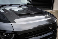 LAND ROVER DEFENDER L663 2020 ON REPLACEMENT BONNET - GENUINE CARBON FIBRE - RisperStyling