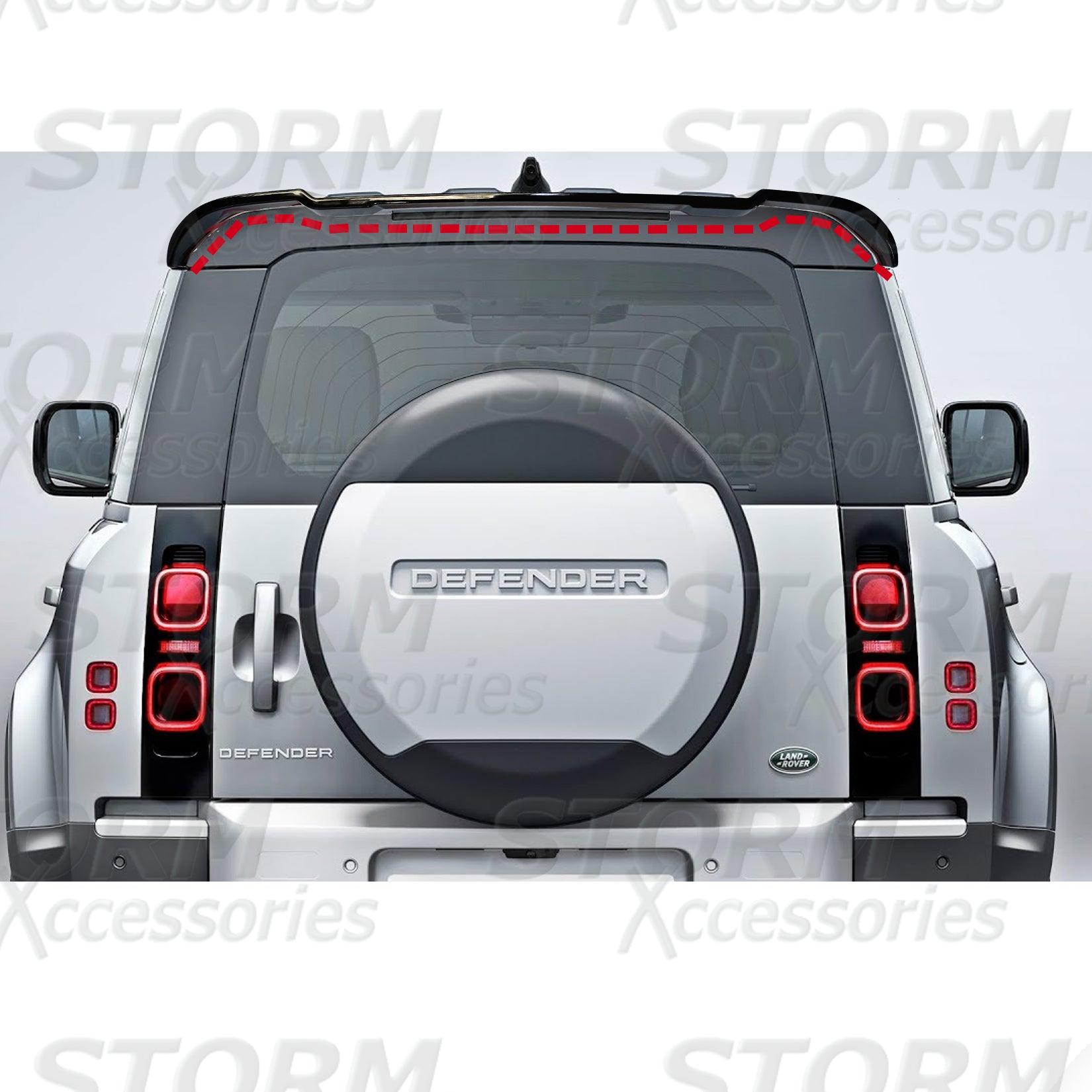 LAND ROVER DEFENDER L663 2020 ON STX REAR SPOILER – IN GLOSS BLACK - RisperStyling
